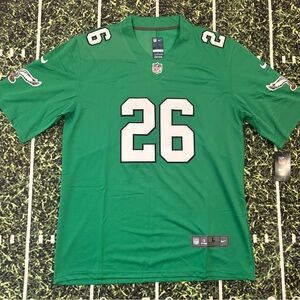 NFL Green Men's Jersey with White Accents